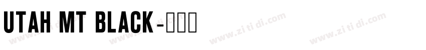 Utah MT Black字体转换